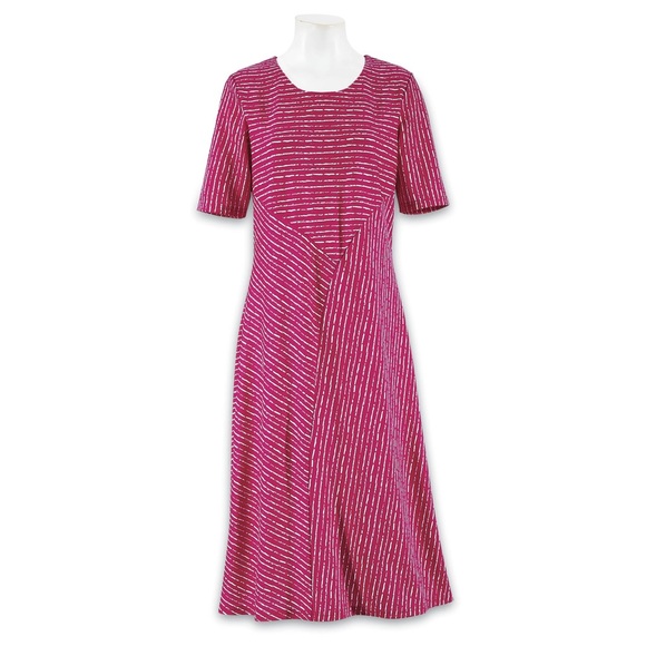 Serengeti Dresses Serengeti Spliced Stripes Knit Dress Poshmark